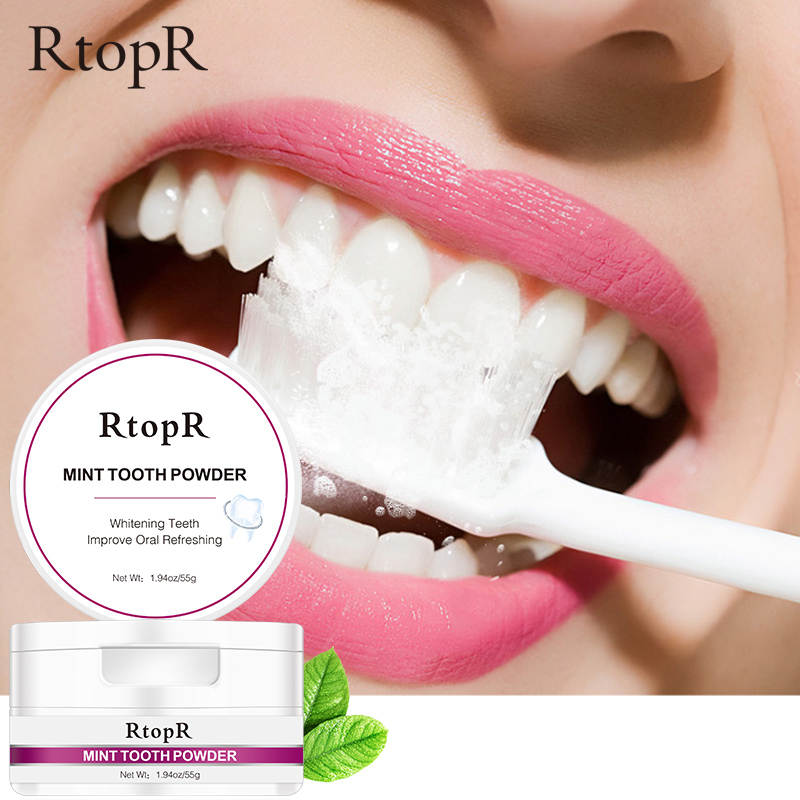 Мятный порошок RtopR, 55 г, от – обзор и цена Teeth Whitening Powder